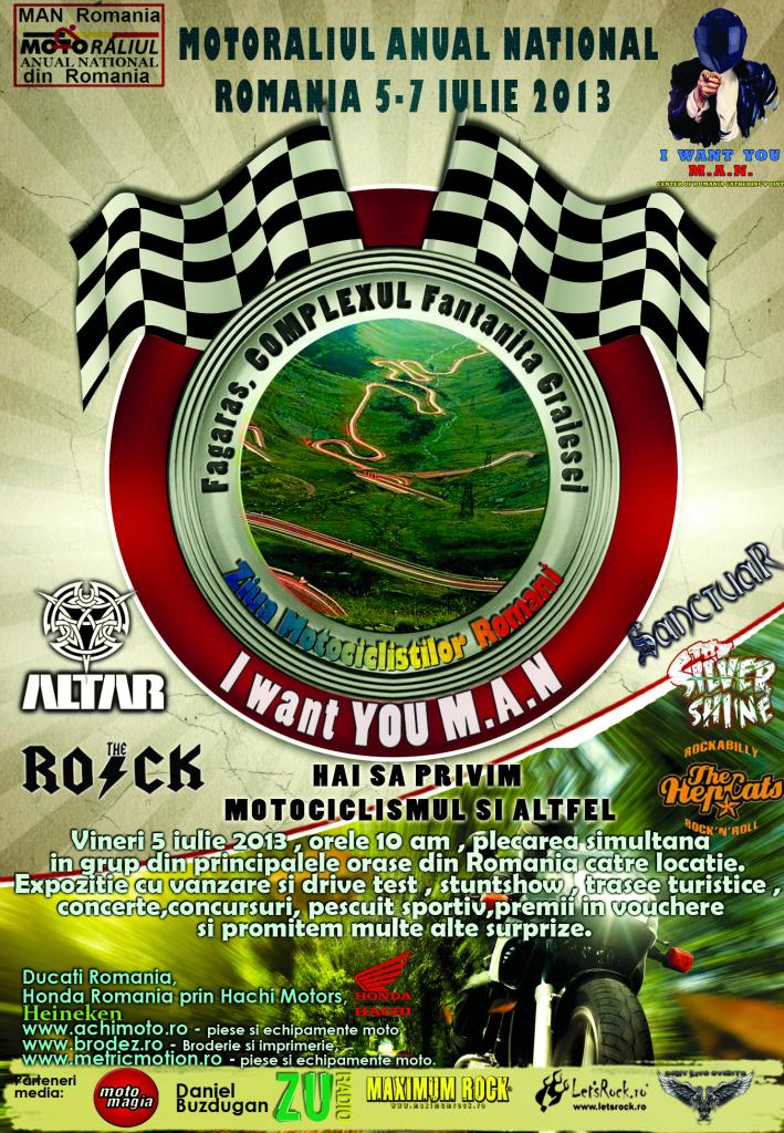 Show moto-rock la Fagaras, cu motociclete, muzica si peisaje superbe
